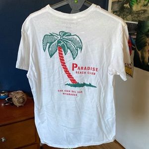 White skating graphic tee